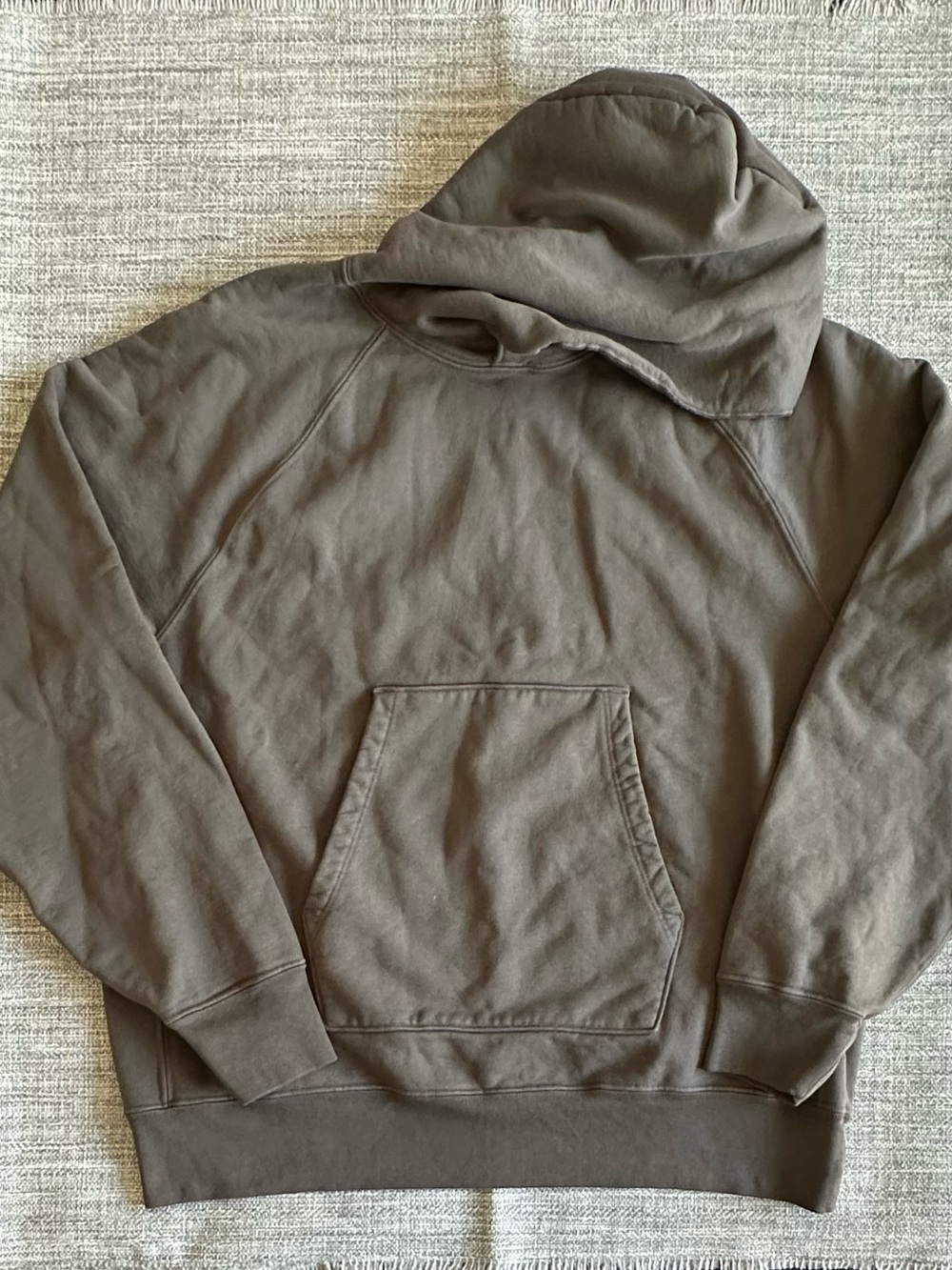 Men’s LADY WHITE CO Super Weighted Hoodie Pewter Sz 38